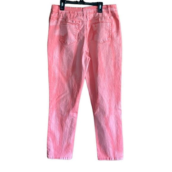 DG2 Diane Gilman Coral Tie Dye Jeans 10 - Picture 11 of 12